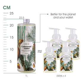 ROMIIE ZOI Foaming Hand Soap Refills Cedarwood scent packaging