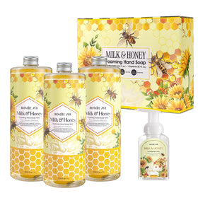 ROMIIE ZOI Foaming Hand Soap Refills Honey & Milk 33.8 Fl Oz bottles