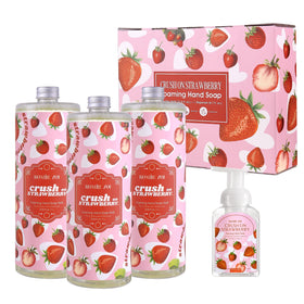 ROMIIE ZOI Foaming Hand Soap Refills Strawberry 1000mL bottle front view