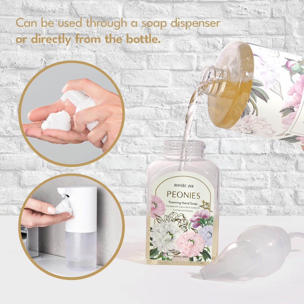 ROMIIE ZOI Foaming Hand Soap set displayed as a gift