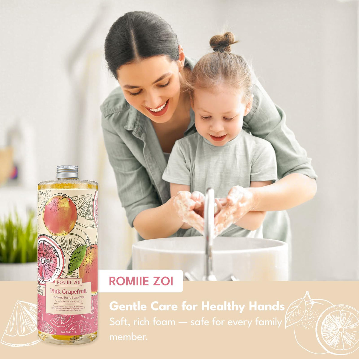ROMIIE ZOI Foaming Hand Soap with fresh grapefruit