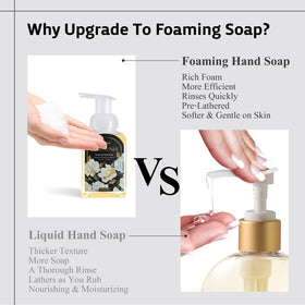 ROMIIE ZOI Gardenia Foaming Hand Soap bottle side view