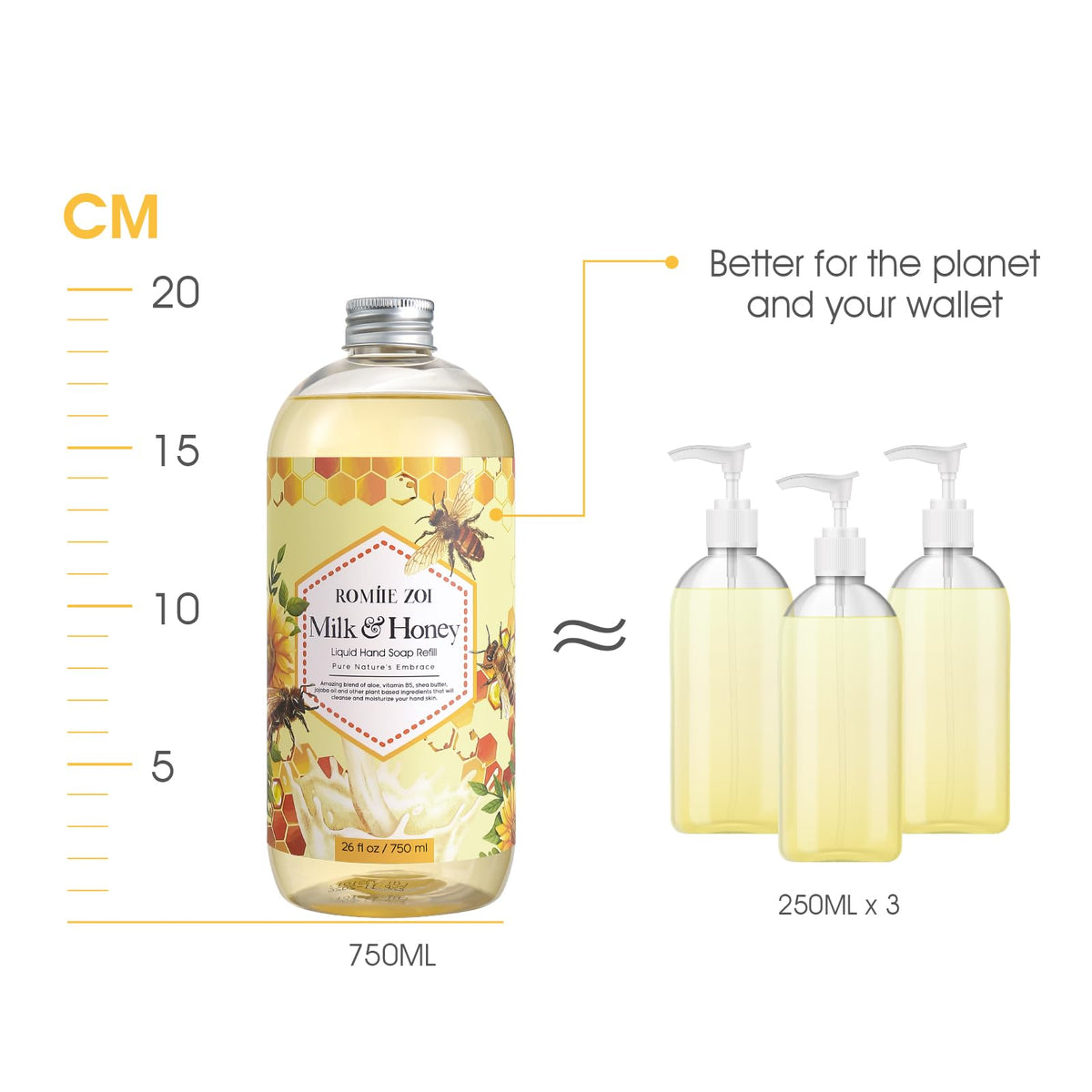 ROMIIE ZOI hand soap in a bathroom setting