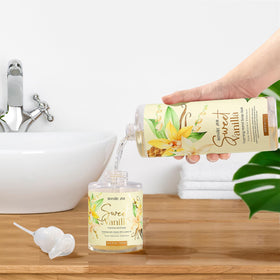 ROMIIE ZOI hand soap refill in a bathroom setting