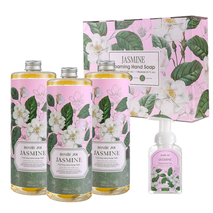 ROMIIE ZOI Jasmine Foaming Hand Soap 1000ML bottle front view