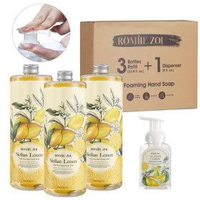 ROMIIE ZOI Lemon Foaming Hand Soap with pump dispenser