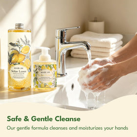 ROMIIE ZOI Lemon Hand Soap foaming action demonstration