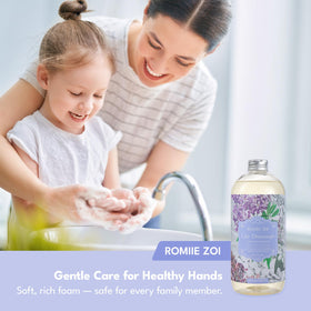 ROMIIE ZOI Liquid Hand Soap in a bathroom setting