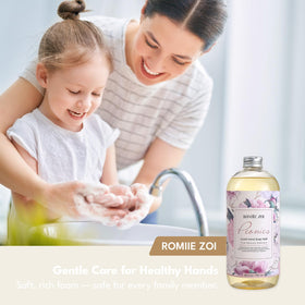 ROMIIE ZOI Liquid Hand Soap in a bathroom setting