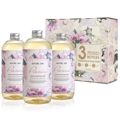 ROMIIE ZOI Liquid Hand Soap Refill 26 Fl Oz Peony front view