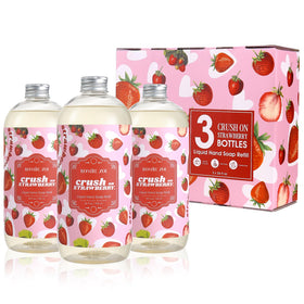 ROMIIE ZOI Liquid Hand Soap Refill 3-Pack Strawberry front view