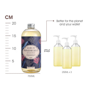 ROMIIE ZOI Liquid Hand Soap Refill bottles arranged on a countertop