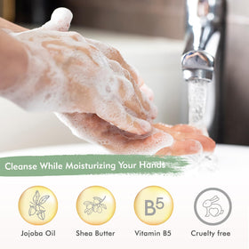 ROMIIE ZOI Liquid Hand Soap Refill Cucumber & Mint in bathroom setting