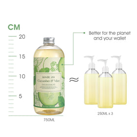 ROMIIE ZOI Liquid Hand Soap Refill Cucumber & Mint in kitchen setting