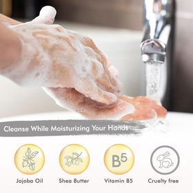 ROMIIE ZOI Liquid Hand Soap Refill Driftwood in bathroom setting