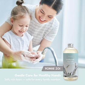 ROMIIE ZOI Liquid Hand Soap Refill Driftwood with ingredients
