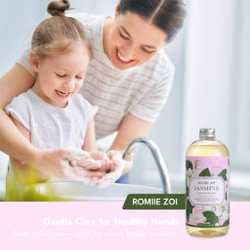 ROMIIE ZOI Liquid Hand Soap refill size comparison