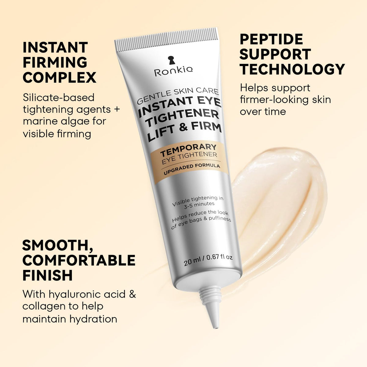 RONKIE Instant Firm Eye Tightener texture close-up
