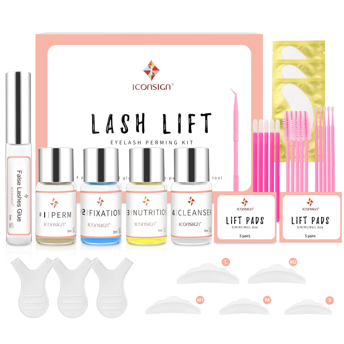 RONKIE Lash Lift Kit front view with all components