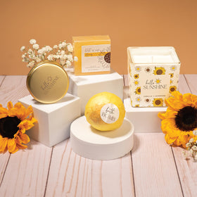Rope bracelets with sunflower pendants from the Sunshine Gift Box
