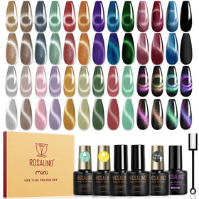 ROSALIND Cat Eye Gel Nail Polish Set 30pcs with various colours