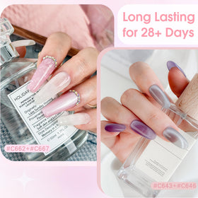 ROSALIND gel polish set including base coat and top coats