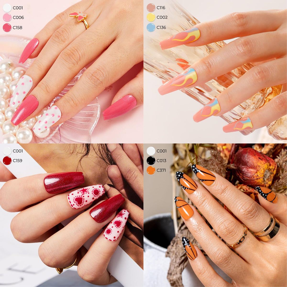 ROSALIND matte top coat included in the nail polish set