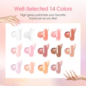 ROSALIND Poly Nail Gel tools including brush and spatula