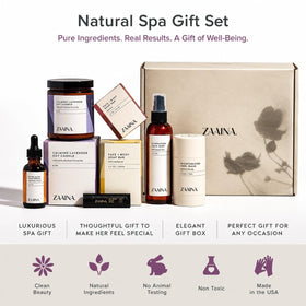 Rose face mist bottle from ZAAINA spa gift basket