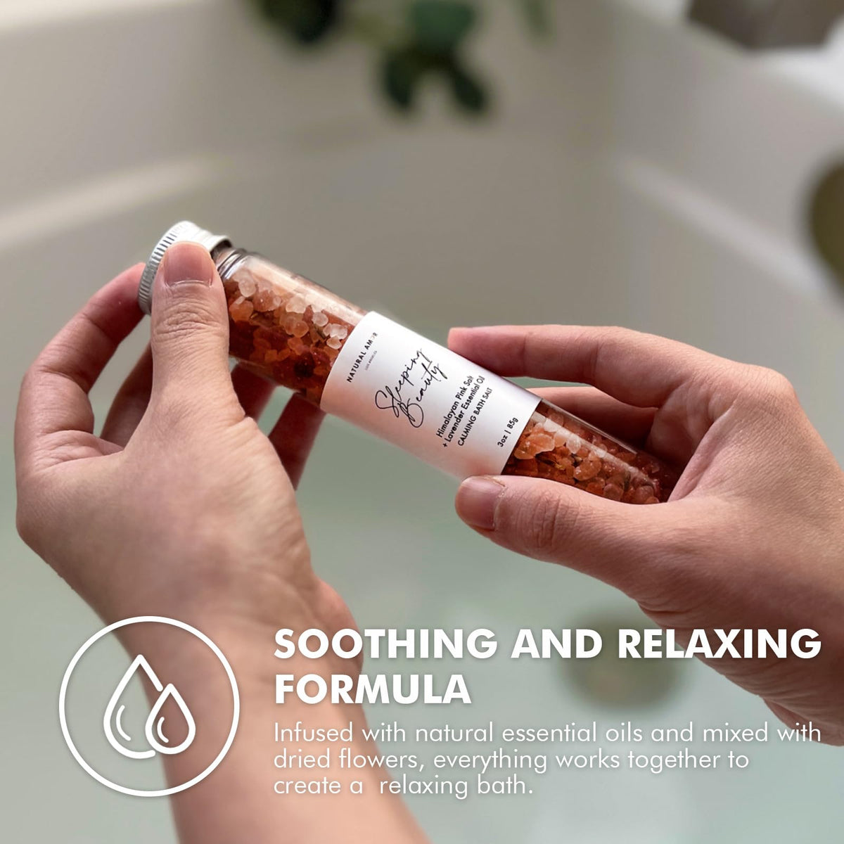 Rose scented bath salt from NATURAL AMOR