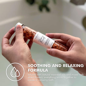 Rose scented bath salt from NATURAL AMOR