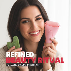 ROSELYNBOUTIQUE Gua Sha tool pink side view