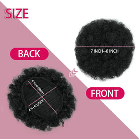 rosmile Afro Puff Drawstring Ponytail Extension packaging front view