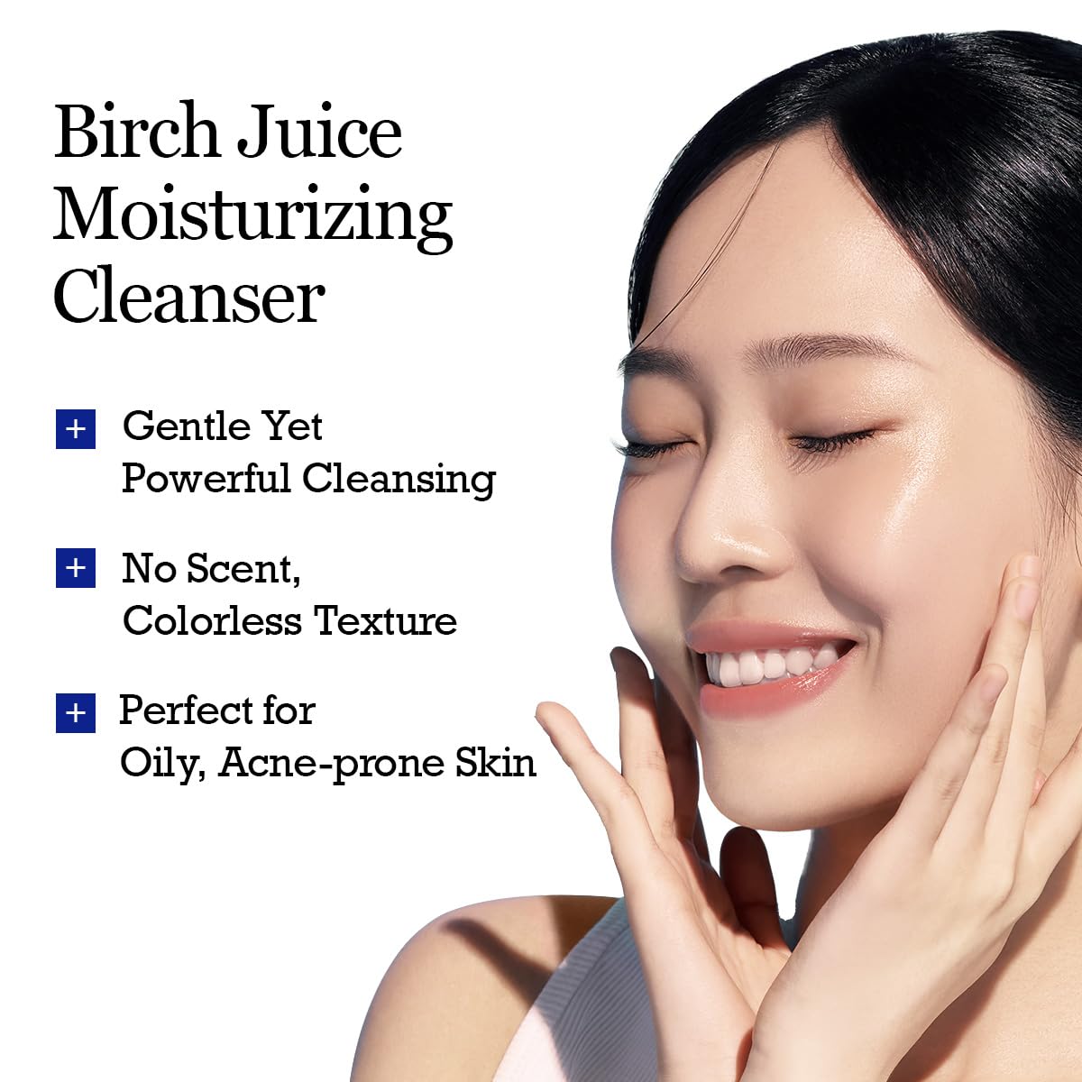 ROUND LAB Birch Juice Moisturizing Cleanser in a bathroom setting