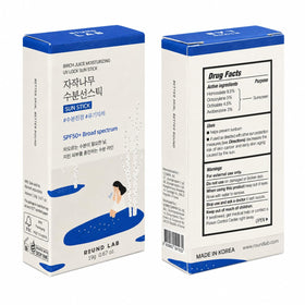 ROUND LAB Birch Juice Moisturizing Sun Stick SPF 50+ in outdoor setting