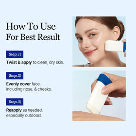 ROUND LAB Birch Juice Moisturizing Sun Stick SPF 50+ texture close-up