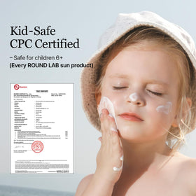 ROUND LAB Birch Juice Moisturizing UV LOCK SPF 45 application on skin