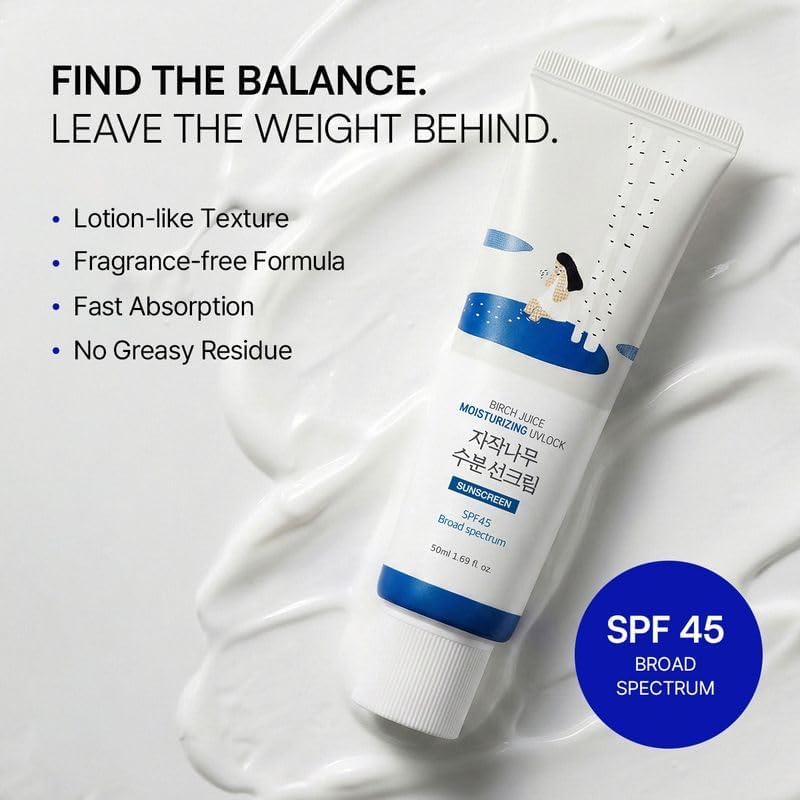 ROUND LAB Birch Juice Moisturizing UV LOCK SPF 45 sunscreen back view