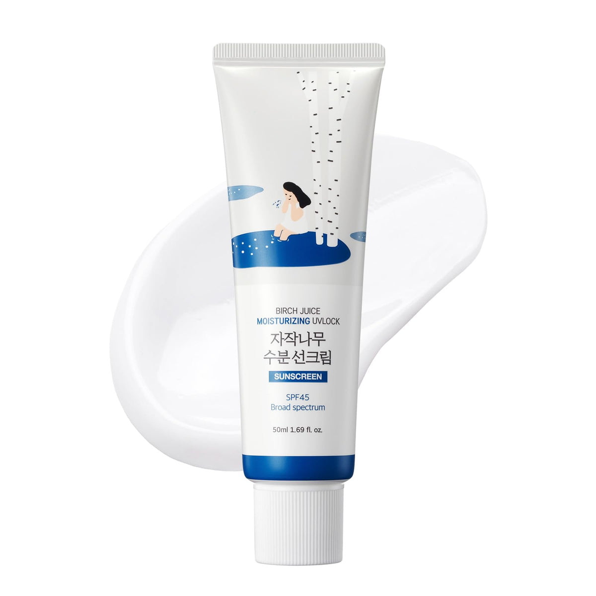 ROUND LAB Birch Juice Moisturizing UV LOCK SPF 45 sunscreen front view