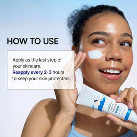 ROUND LAB Birch Juice Moisturizing UV LOCK SPF 45 sunscreen in hand
