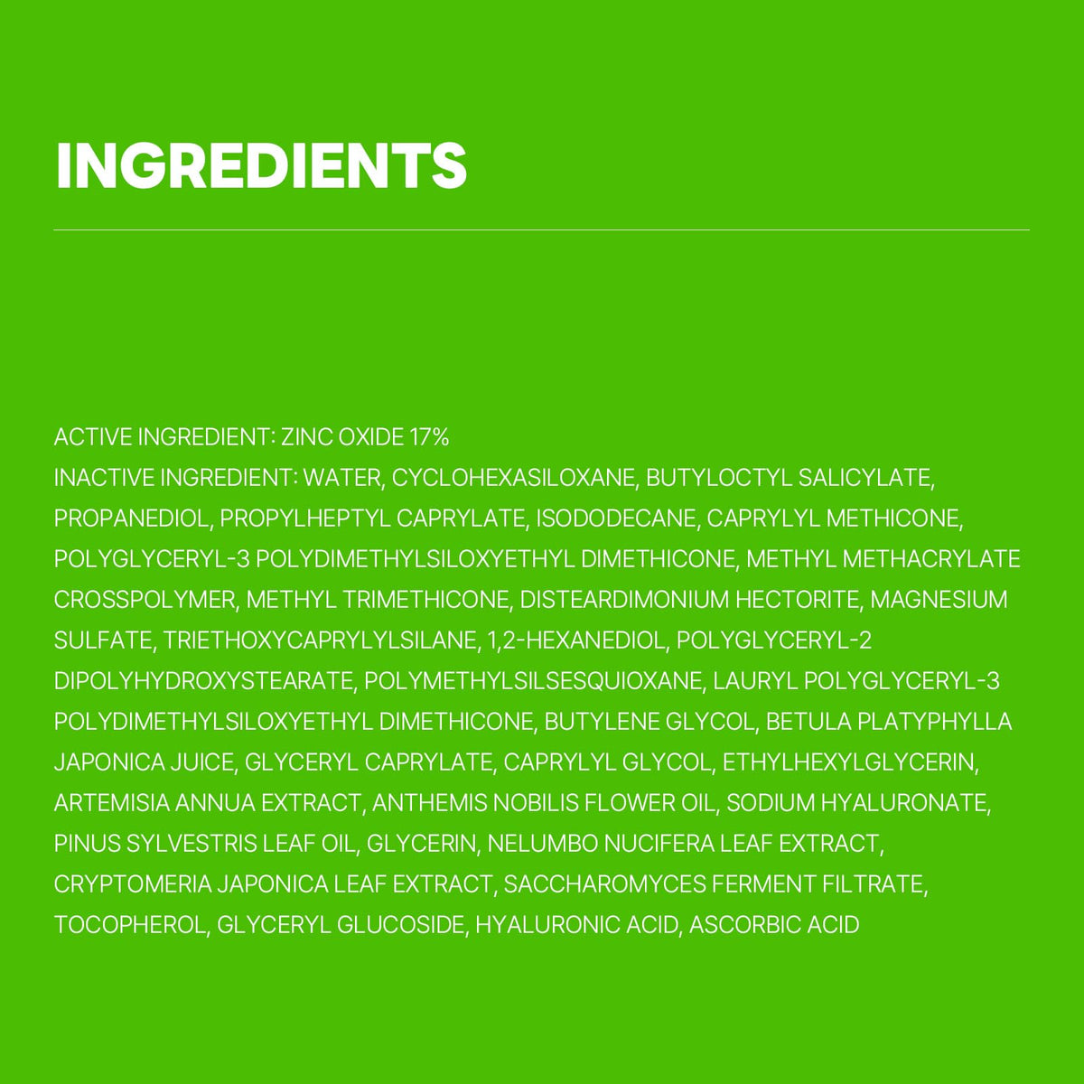 ROUND LAB Birch Juice Sunscreen with birch sap ingredient