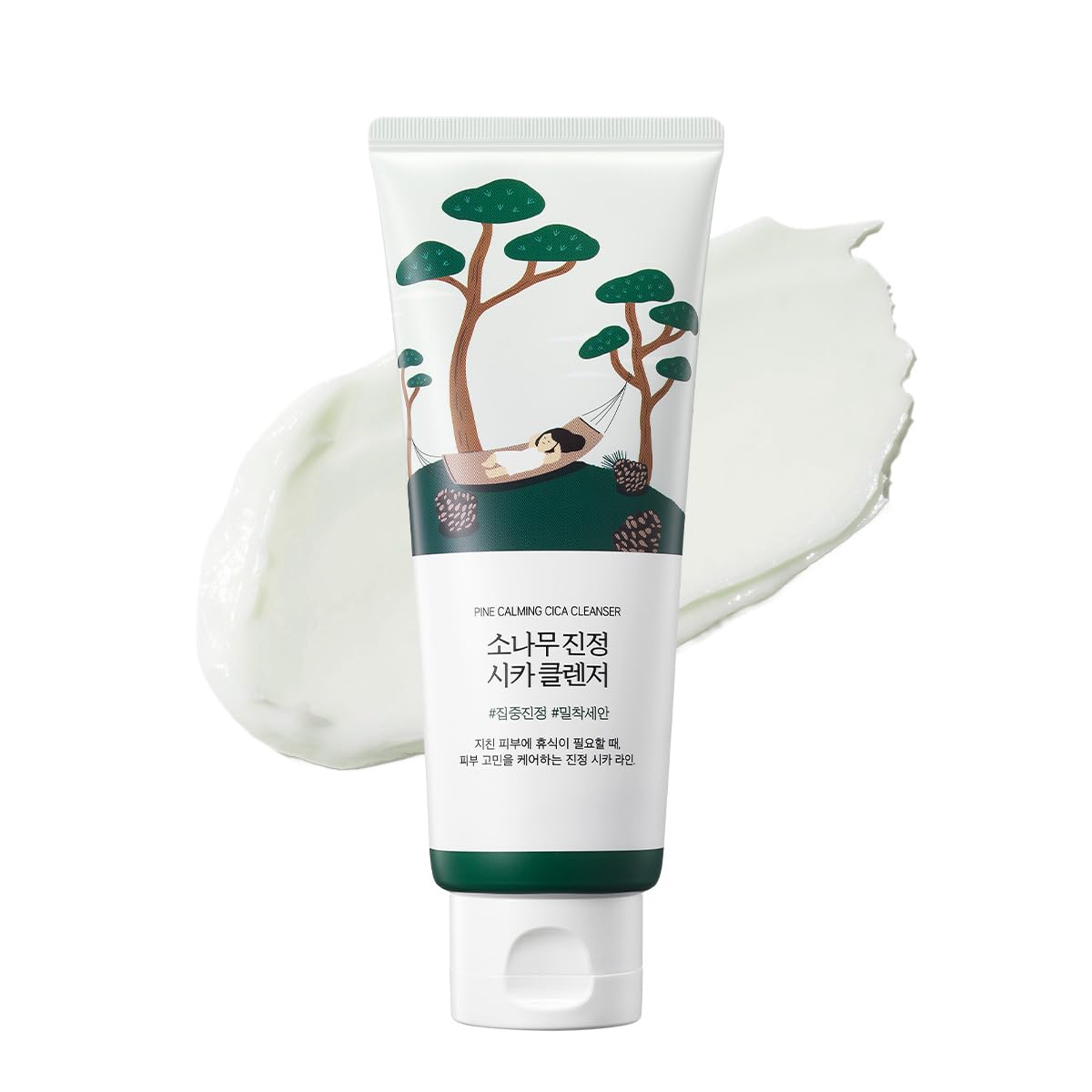 ROUND LAB Pine Calming Cica Cleanser 150ml front view