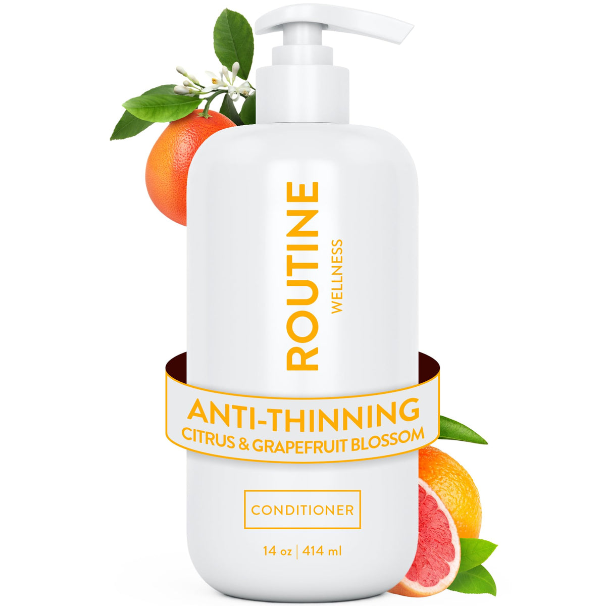 Routine Wellness Anti-Thinning Conditioner front view with citrus scent