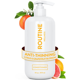 Routine Wellness Anti-Thinning Conditioner front view with citrus scent