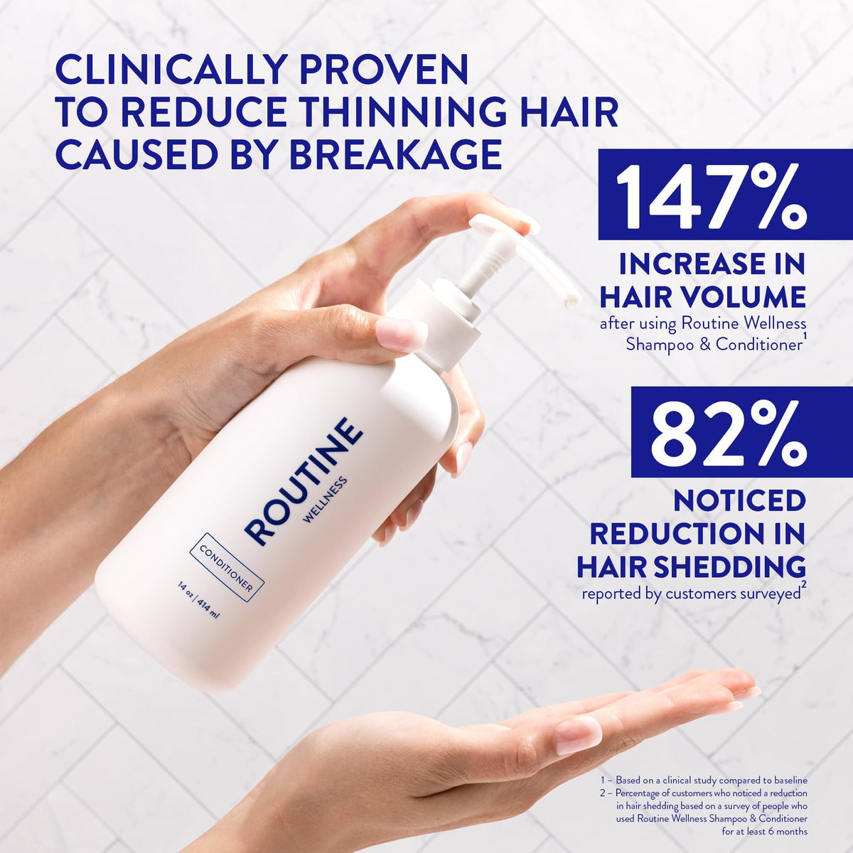 Routine Wellness Anti-Thinning Deep Conditioner back view showing ingredients