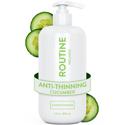 Routine Wellness Anti-Thinning Deep Conditioner front view with cucumber scent