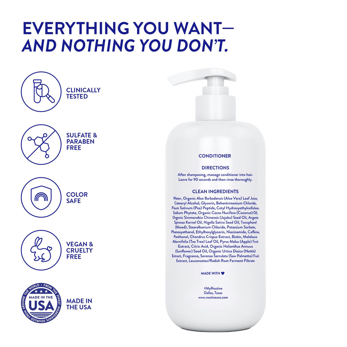 Routine Wellness Anti-Thinning Deep Conditioner with fresh lavender