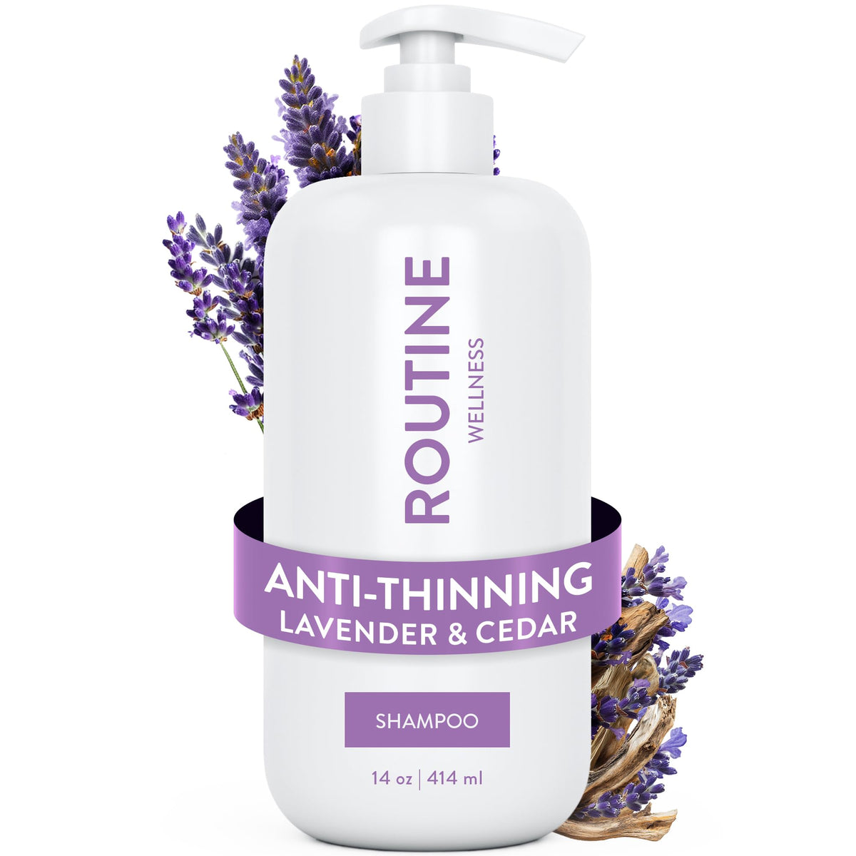 Routine Wellness Anti-Thinning Shampoo 472g front view
