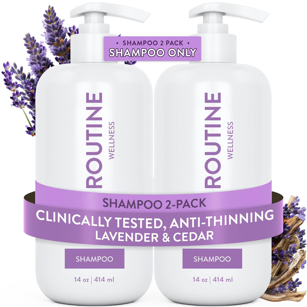 Routine Wellness Anti-Thinning Shampoo Pack of 2 front view
