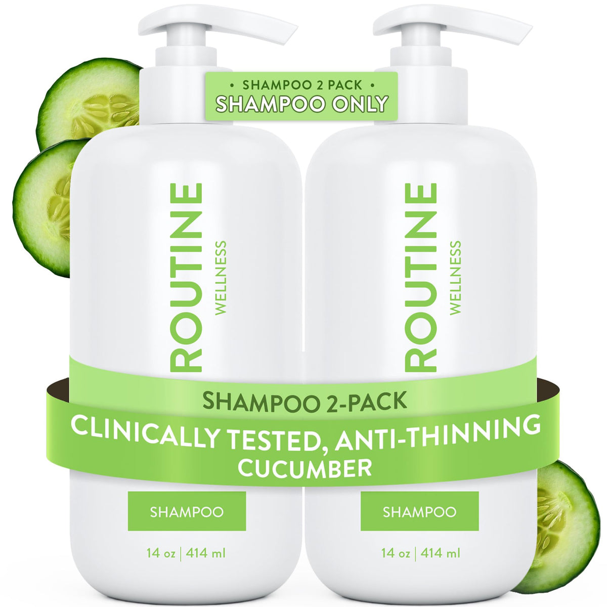 Routine Wellness Anti-Thinning Volumizing Shampoo front view